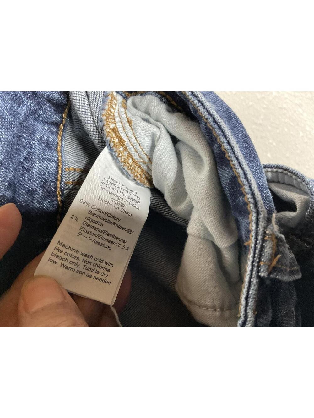 < Madewell Stretch Denim Button Front Straight Mini Skirt > - Picture 4 of 5